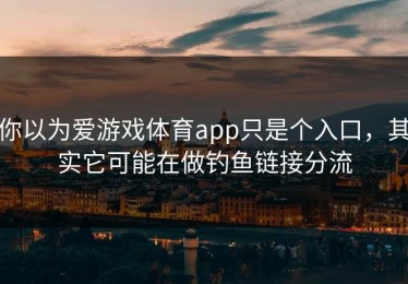 你以为爱游戏体育app只是个入口，其实它可能在做钓鱼链接分流